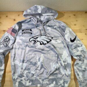 Superbowl Champions Eagles Nike 2024 Salute to Service Club Hoodie NFL LARGE USA